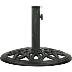 vidaXL Umbrella Base Green 40x40x32 Cast Iron