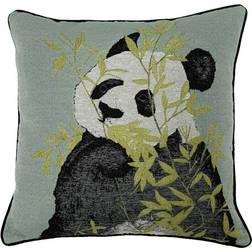 furn. Pandas 45X45 Poly Cushion Complete Decoration Pillows Black, Green