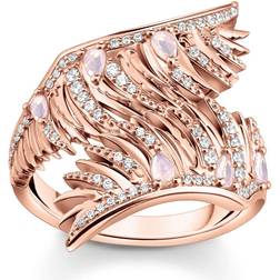 Thomas Sabo Ring phoenix wing with stones rose TR2409-323-9-58