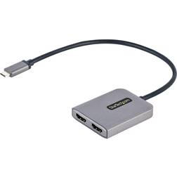 StarTech USB C - 4K 60HZ 2xHDMI 2.0 M-F Adapter 3m