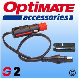 Optimate O2 Cig DIN Plug Lead SAE Weatherproof Connector for Motorcycle or Car