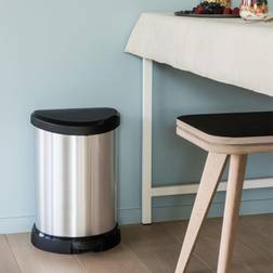 Curver Metal Effect Touch Bin