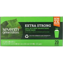 Seventh Generation Extra Strong Kitchen Garbage Trash Bags 20