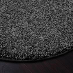 Kaleidoscope Buddy Washable Round Rugs Black