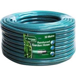 Kingfisher 30m Reinforced Green Garden Hose Pipe