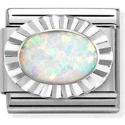 Nomination Classic Faceted Edge Opal Charm