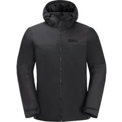 Jack Wolfskin Mens Jasper Waterproof Insulated Jacket (Black)