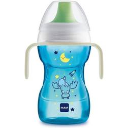 Mam Fun to Drink Glowing Cup with Handles Blue