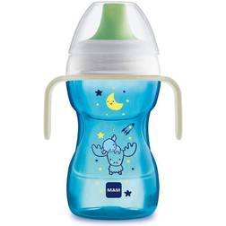 Mam Fun to Drink Glowing Cup with Handles Blue