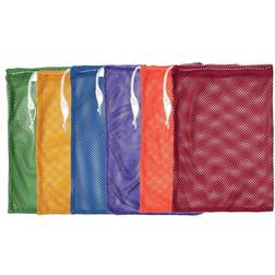 Champion Sports CHSMB18SET Small Mesh Equipment Bag Assorted Colors Set of 6