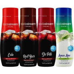 SodaStream 4-Piece Classics Sparkling Drink Mix Variety