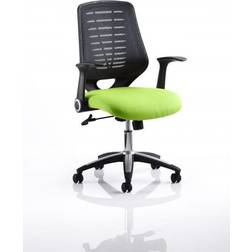 Dynamic Relay Task Operator Chair Bespoke Colour Black Back Lime