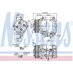 Honda Nissens Compressor, air conditioning