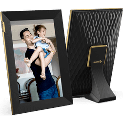 Nixplay Digital Touch Screen Black/Gold Photo Frame 18.8x25.7cm