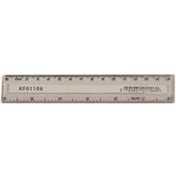 Q-CONNECT Acrylic Shatter Resistant Ruler 15cm Clear Pack