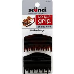 Scunci 2-Count No-Slip Hidden Hinge Jaw Hair Clip 2