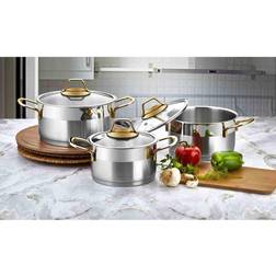 Evimsaray Luna Series 6-piece Mini Cookware Cookware Set with lid