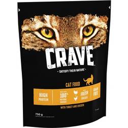 Crave Adult Turkey & Chicken Dry Cat Food 7kg