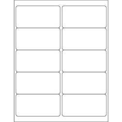 Office Depot Box Partners LL124 4 2 in. White Rectangle Laser Labels Pack of 1000