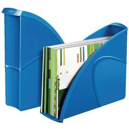 Staples CEP Pro Gloss Magazine File Blue