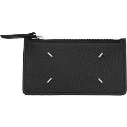 Maison Margiela Four Stitch Zip Card Holder - Black
