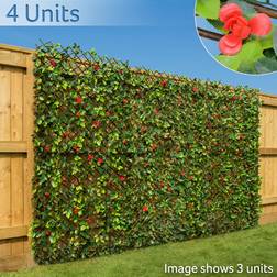 Christow Trellis With Red Flowers 1m