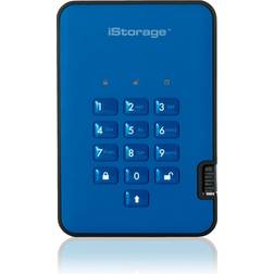 iStorage Is-da2-256-ssd-1000-be Diskashur2 256-bit 1tb Usb 3.1 Secure Encrypted Solid-state Drive Blue
