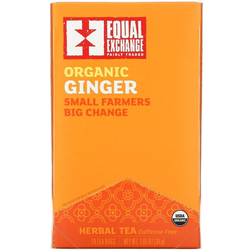 Equal Exchange Organic Tea Caffeine Free Ginger 20 Tea