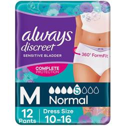 Always Discreet Incontinence Pads Plus Ultimate Night X12 10-pack