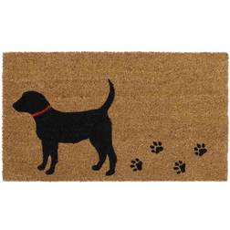 JVL Eco-friendly Latex Backed Coir Door Mat, Puppy Love