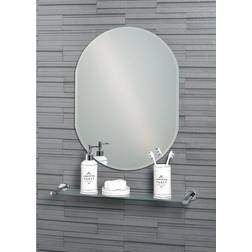 Showerdrape Frameless Oval Bevelled Edge Lincoln Small Mirror Wall Mirror