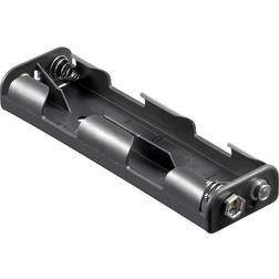 Pro Goobay 11985 Battery tray 4x AA Stud and socket (L x W x H) 109 x 32 x 16.2 mm