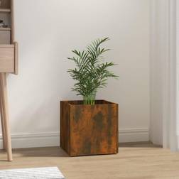 vidaXL Planter Box Smoked 40x40x40cm 40x40x40cm