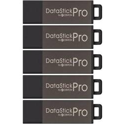 Centon DataStick Pro USB Flash Drives, USB 2.0, 16GB, Gray, Pack Of 5