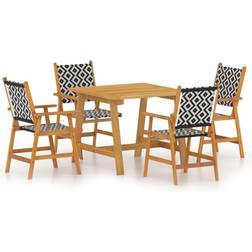 vidaXL 3087123 Patio Dining Set, 1 Table incl. 4 Chairs