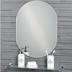 Showerdrape Frameless Oval Bevelled Edge Lincoln Wall Mirror