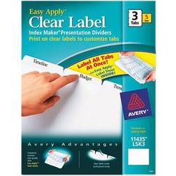 Avery 11435 Print & Apply Clear Label