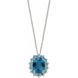 Elements JG Fine Jewellery 9ct Topaz Oval Necklace