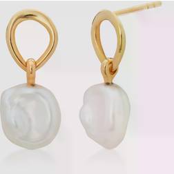 Monica Vinader Nura Keshi Pearl Drop Earrings Pearl