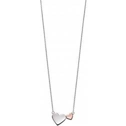 Fiorelli Mixed Metal Double Heart Necklace N4347