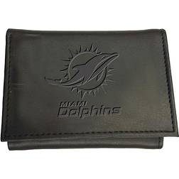 Evergreen Enterprises Black Miami Dolphins Hybrid Tri-Fold Wallet