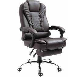 Homcom Office Chair Brown PU, Sponge 921-084CF