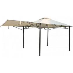 Royalcraft Algarve 3.3x3.3m Gazebo with 2.1m Extending Awning