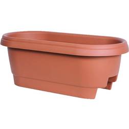 Fiskars 477241-1001 24 in. Clay Deck Rail Planter