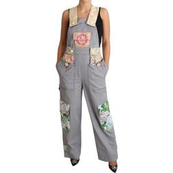 Dolce & Gabbana Women's Denim Crystal Jeans Overall