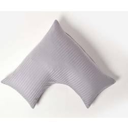 Homescapes Grey Egyptian Super Soft V Shaped 330 Thread Count Pillow Case Grey