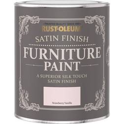 Rust-Oleum Satin Finish &Ndash; Strawberry Vanilla Wood Paint Pink 0.75L