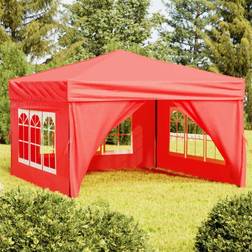 vidaXL red, 291 291 Folding Party Tent with