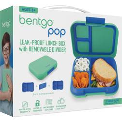 Bentgo Kids' Pop Leak-Proof Lunch Box with Removable Divider Spring Green/Blue