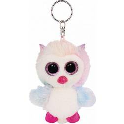 NICI keyring Glubschis owl junior 9 cm plush white/pink